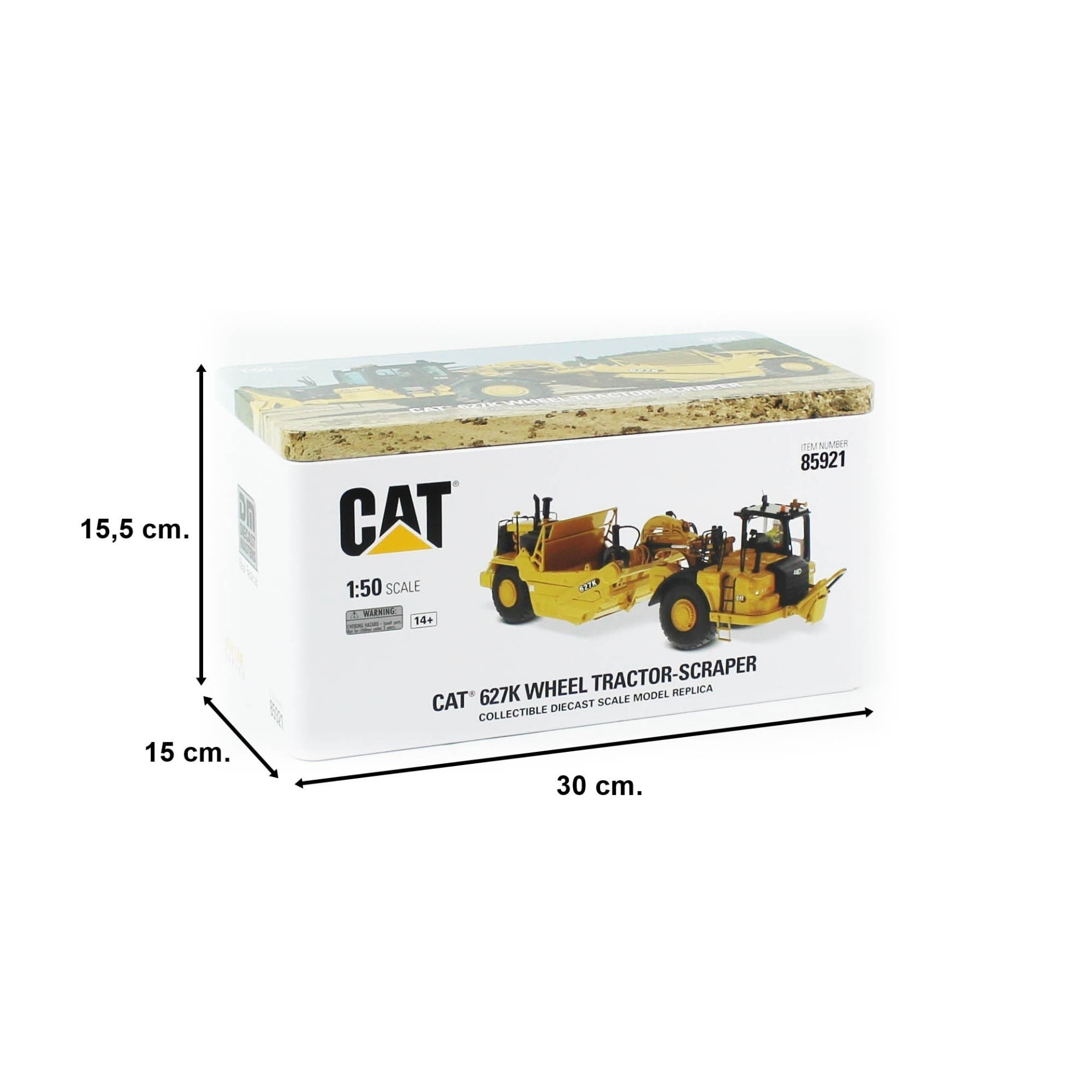 1/50 CAT 627K SCRAPER YÜZEY KAZIMA İŞ MAKİNESİ DM85921