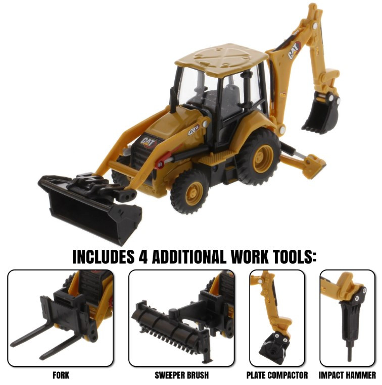 1/64 Ölçek Cat 420 XE BEKOLODER 4 ataşmanlı DM85765 