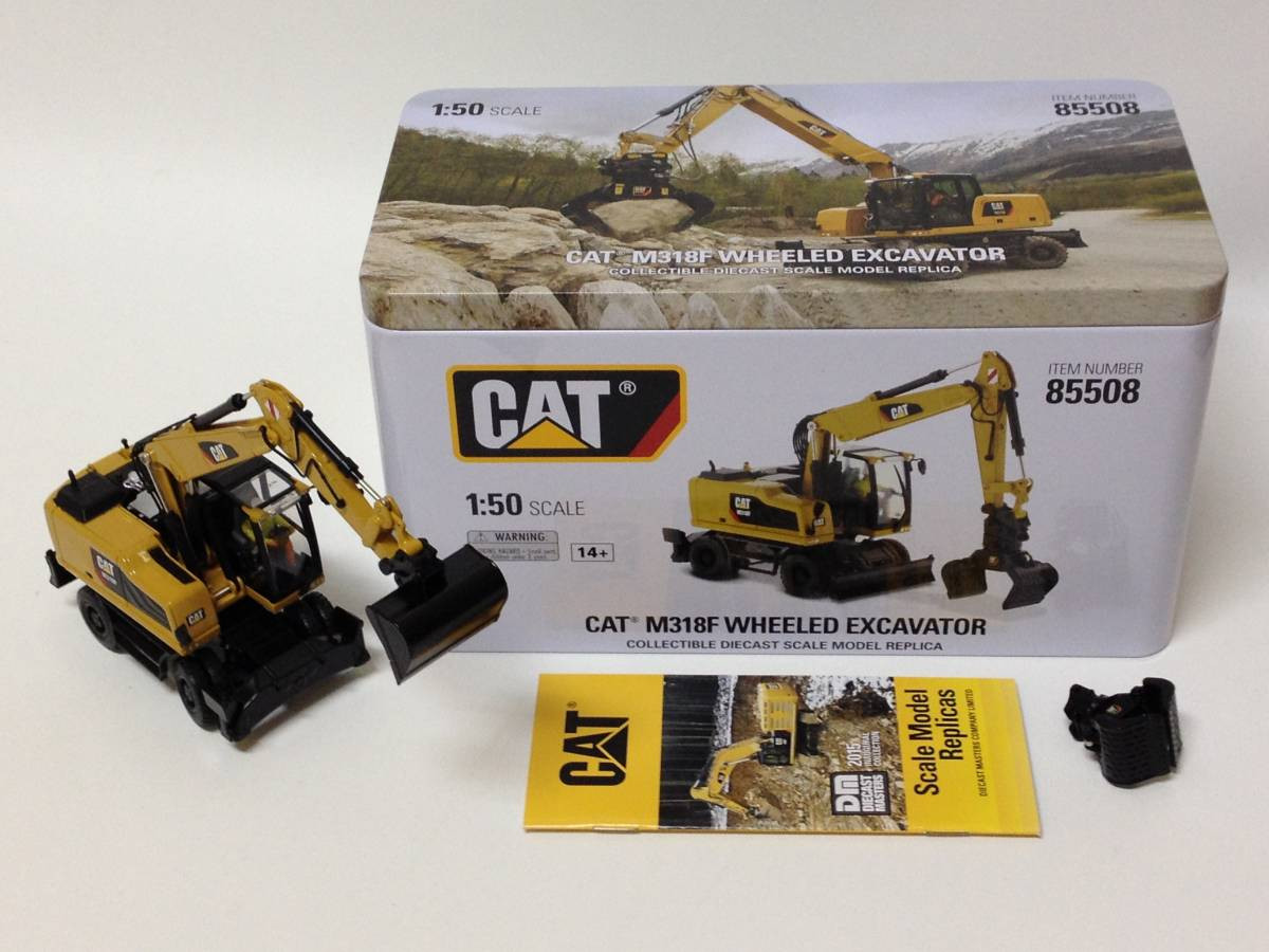 1/50 CAT M318F LASTİKLİ EKSKAVATÖR MAKETİ DM85508